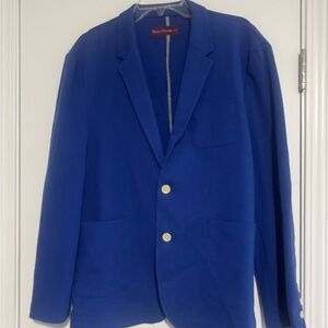 Paulo Solari Men's Blue Blazer Sports Jacket Pockets Two Buttons Front 2XL